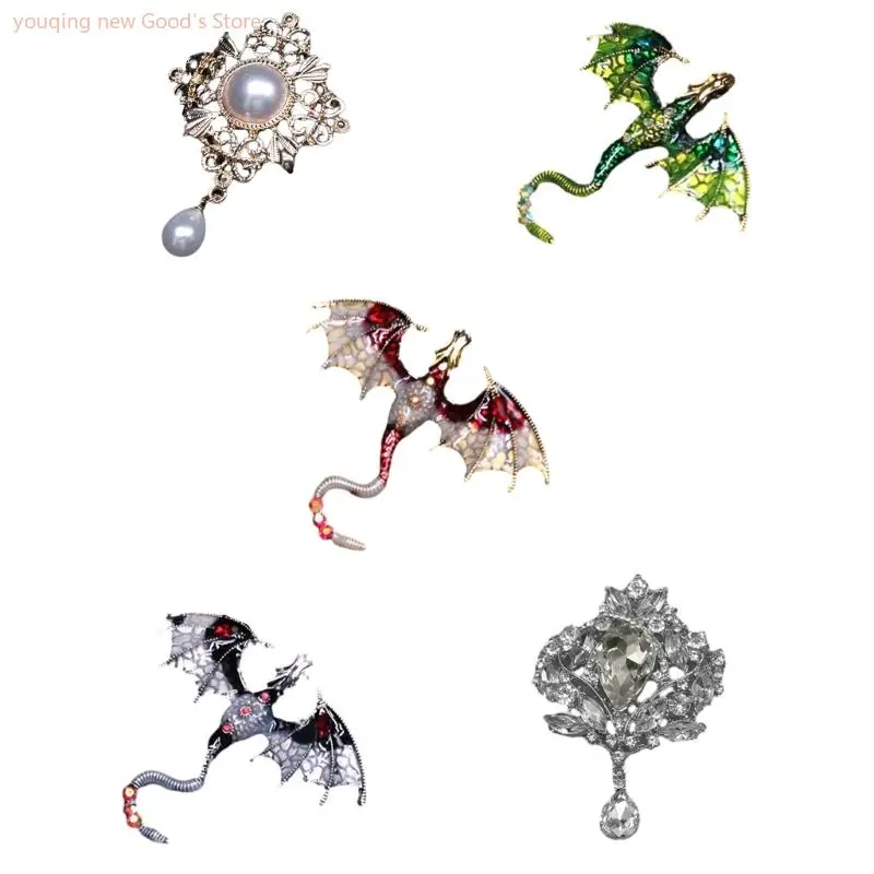 49ME Handmade DIY Brooch Accessories Jewelry Making Supplies Vintage Alloy Dragon Pendant Rhinestones Sewing Button Ornament
49ME Handmade DIY Brooch Accessories Jewelry Making Supplies Vintage Alloy Dragon Pendant Rhinestones Sewing Button Ornament