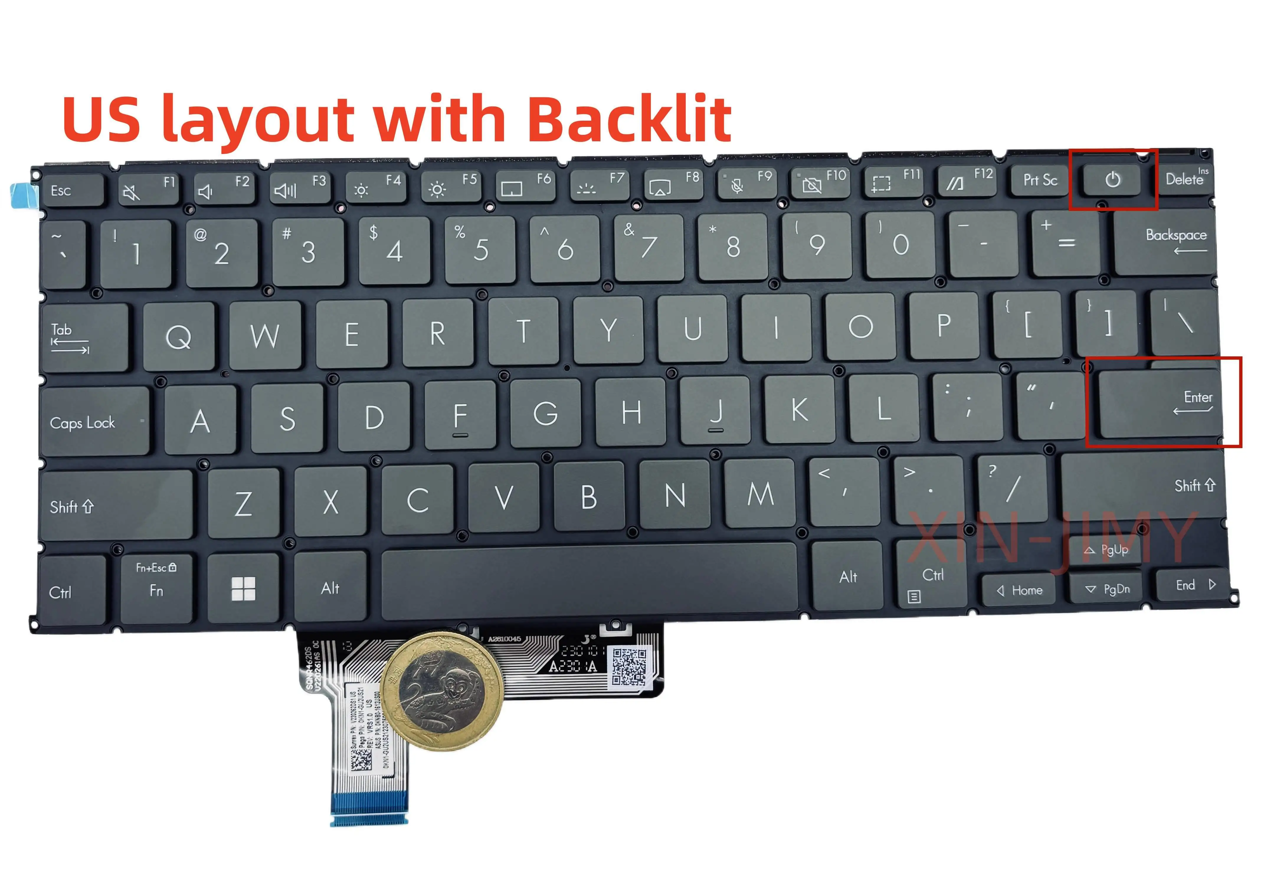 US layout Backlight Laptop Keyboard For Asus Zenbook S13 OLED UX5304 UX5304V UX5304VA UX5304UA
US layout Backlight Laptop Keyboard For Asus Zenbook S13 OLED UX5304 UX5304V UX5304VA UX5304UA