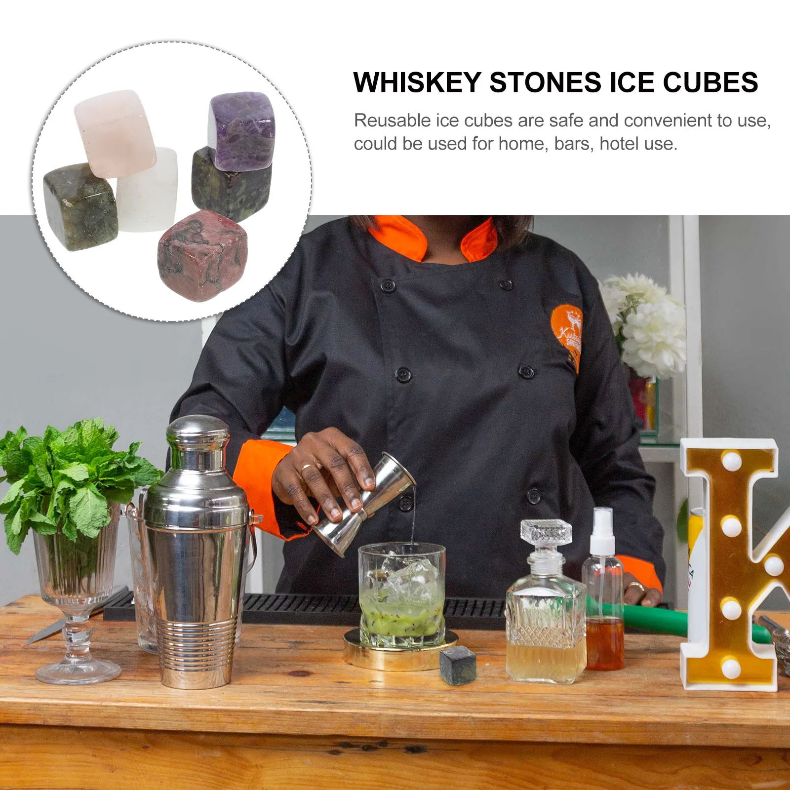 6 Pcs Rose Stone Miss Drinks Whiskey Rocks Quartz Reusable Ice Cube Plentiful Cubes
6 Pcs Rose Stone Miss Drinks Whiskey Rocks Quartz Reusable Ice Cube Plentiful Cubes