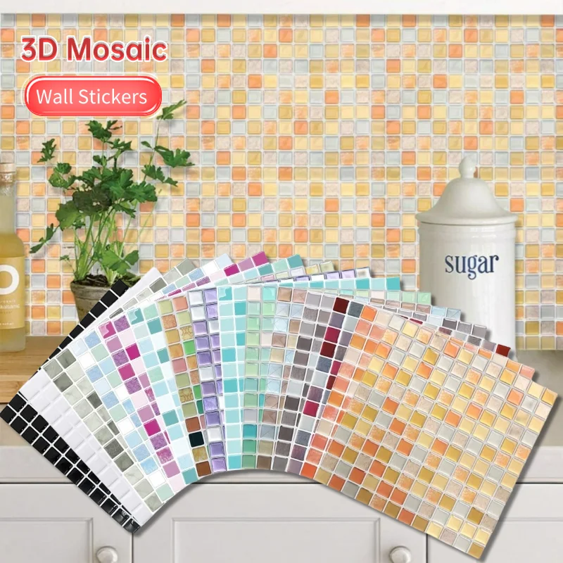 3D Mosaic Wall Stickers for Kitchen Decor Wallpaper Self Adhesive Crystal Mosaic Tile Peel Stick Wall Living Room Decoration
3D Mosaic Wall Stickers for Kitchen Decor Wallpaper Self Adhesive Crystal Mosaic Tile Peel Stick Wall Living Room Decoration