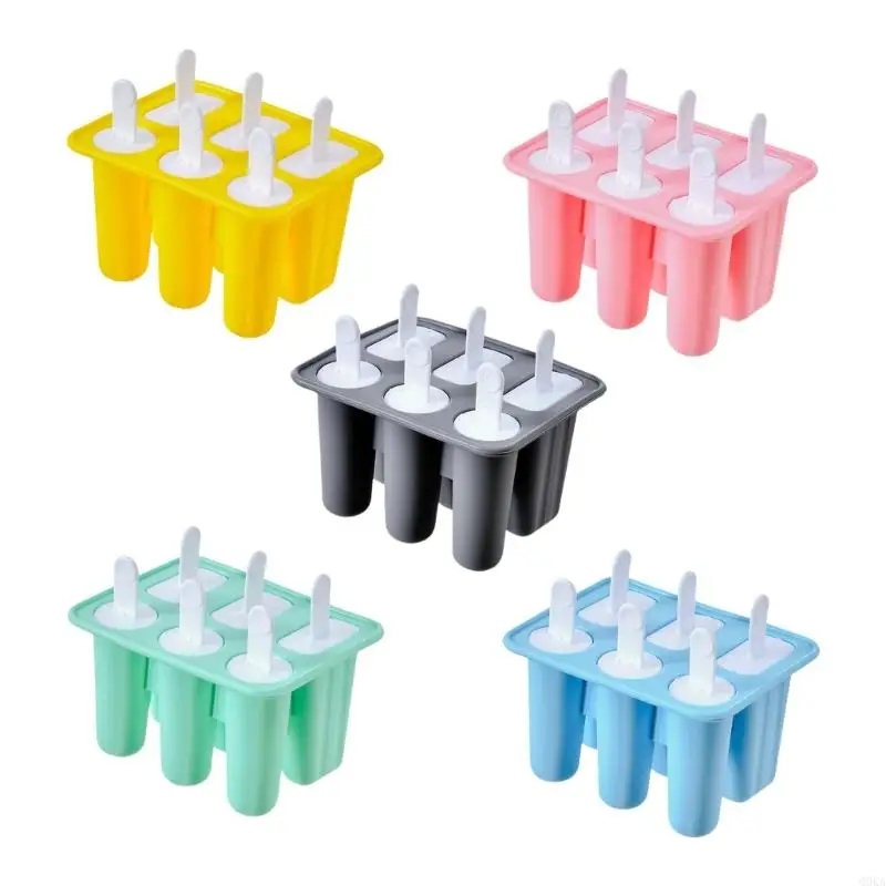 Q0KA Creative Silicone Popsicles Maker Set Easy Releases Ice Lolly Mould for Home Use
Q0KA Creative Silicone Popsicles Maker Set Easy Releases Ice Lolly Mould for Home Use