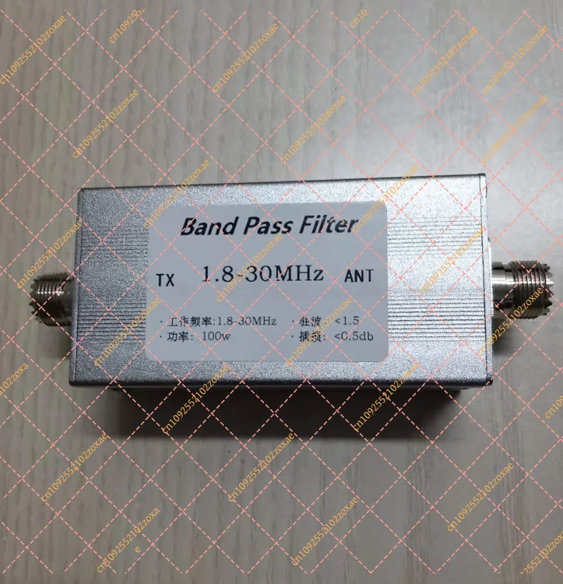 BPF-1.8-30 Bandpass Filter, 1.8-30MHz Improve Selectivity Suppress Clutter
BPF-1.8-30 Bandpass Filter, 1.8-30MHz Improve Selectivity Suppress Clutter