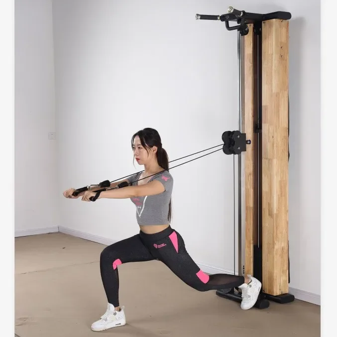 Commercial Wall Mounted 50kg Weight Stack Wooden Cable Pulley Trainer Cross Muti Functional Trainer Home Gym
Commercial Wall Mounted 50kg Weight Stack Wooden Cable Pulley Trainer Cross Muti Functional Trainer Home Gym