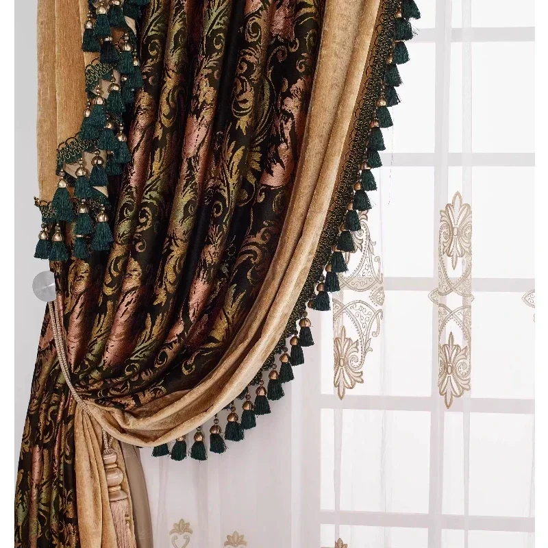 Европейский и американский высококачественный жаккардовый двор, роскошная роскошная атмосфера, вилла, шторы для гостиной, спальни, столовой, индивидуальный размер
Европейский и американский высококачественный жаккардовый двор, роскошная роскошная атмосфера, вилла, шторы для гостиной, спальни, столовой, индивидуальный размер