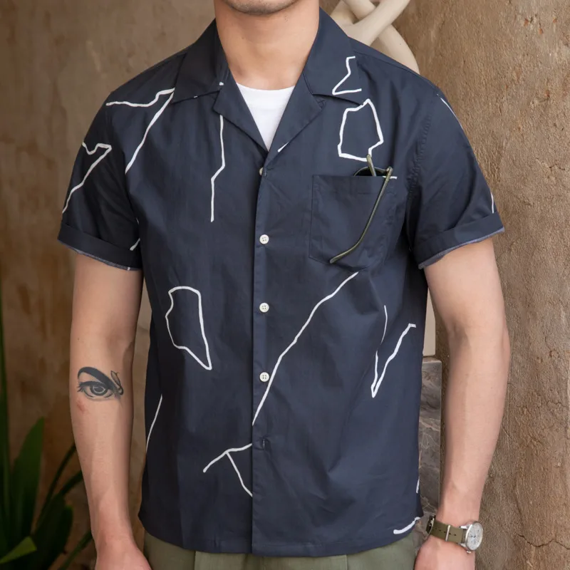 High Quality Summer Pattern Stitching Contrast Color Short Sleeve Shirt Men Slim Casual Business Shirt Camisa Social Masculina
High Quality Summer Pattern Stitching Contrast Color Short Sleeve Shirt Men Slim Casual Business Shirt Camisa Social Masculina