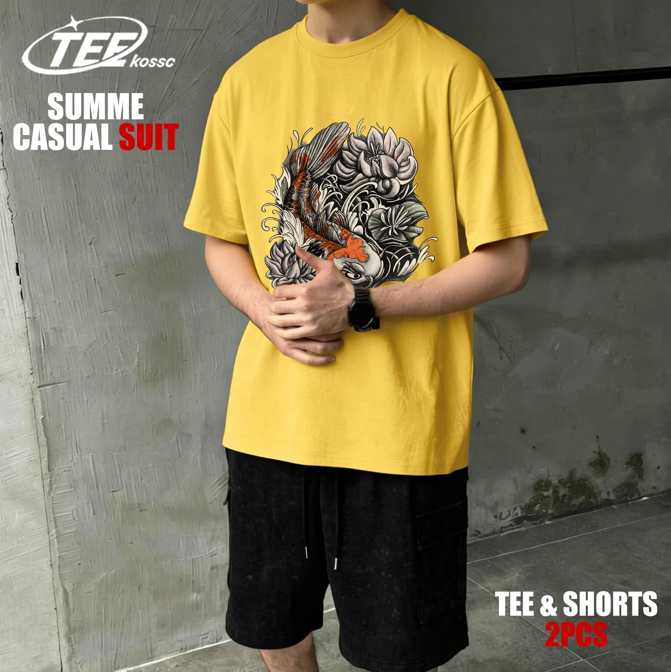 Японские мужские футболки Harajuku Lotus Koi, универсальные свободные футболки, повседневная хлопковая одежда в стиле ретро, летняя цветная мужская одежда с короткими рукавами
Японские мужские футболки Harajuku Lotus Koi, универсальные свободные футболки, повседневная хлопковая одежда в стиле ретро, летняя цветная мужская одежда с короткими рукавами