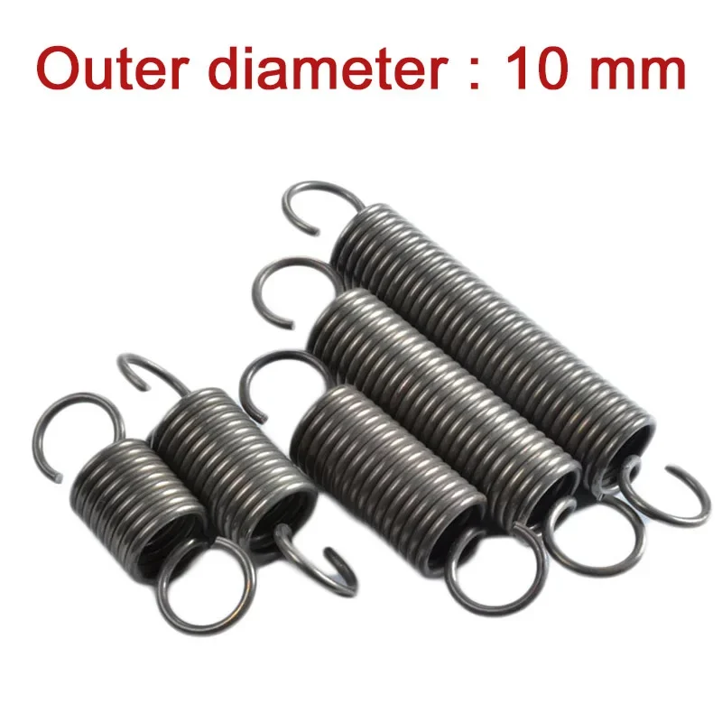 1Pcs Extension Tension Expansion Spring Hook Springs Steel Spring Wire Dia 1.2mm Outer Dia 10mm Various Lengths 30mm-300mm
1Pcs Extension Tension Expansion Spring Hook Springs Steel Spring Wire Dia 1.2mm Outer Dia 10mm Various Lengths 30mm-300mm