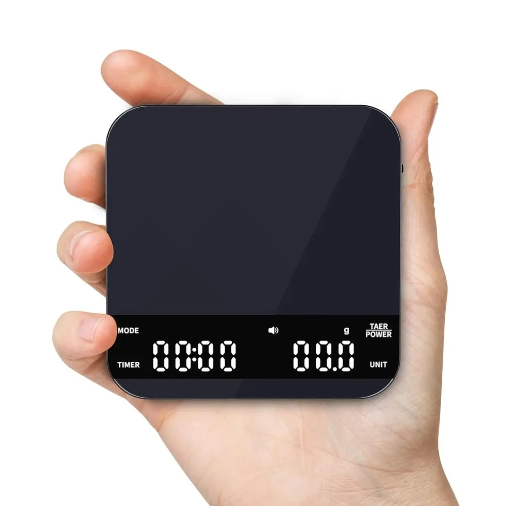 Mini Coffee Scale with Timer, Rechargeable Espresso Scale, 2kg/0.1g Accurate Scale for Espresso and Pour-Over Coffee, Portable D
Mini Coffee Scale with Timer, Rechargeable Espresso Scale, 2kg/0.1g Accurate Scale for Espresso and Pour-Over Coffee, Portable D