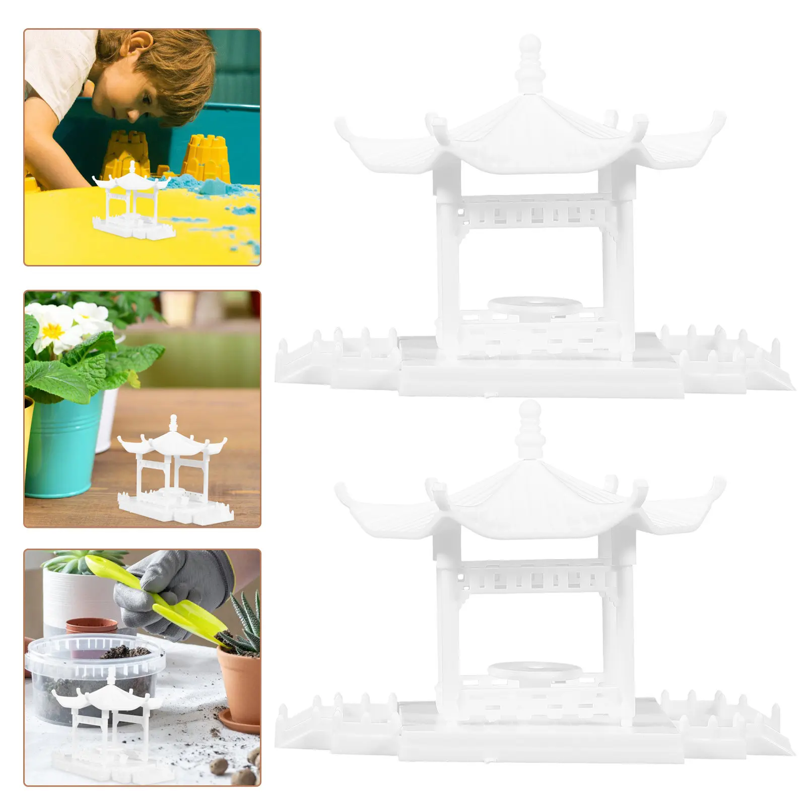 2Pcs ABS Pagoda Style Miniature Pavilion for DIY Bonsai Garden Landscape Decor Zen Micro Scene Sand Table Accessory Home Desktop
2Pcs ABS Pagoda Style Miniature Pavilion for DIY Bonsai Garden Landscape Decor Zen Micro Scene Sand Table Accessory Home Desktop