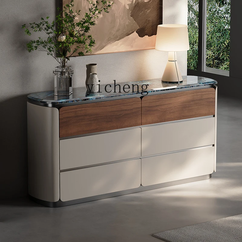 HYS marble cabinet against the wall locker floor-to-ceiling high-end light luxury solid wood dining side cabinet
HYS marble cabinet against the wall locker floor-to-ceiling high-end light luxury solid wood dining side cabinet