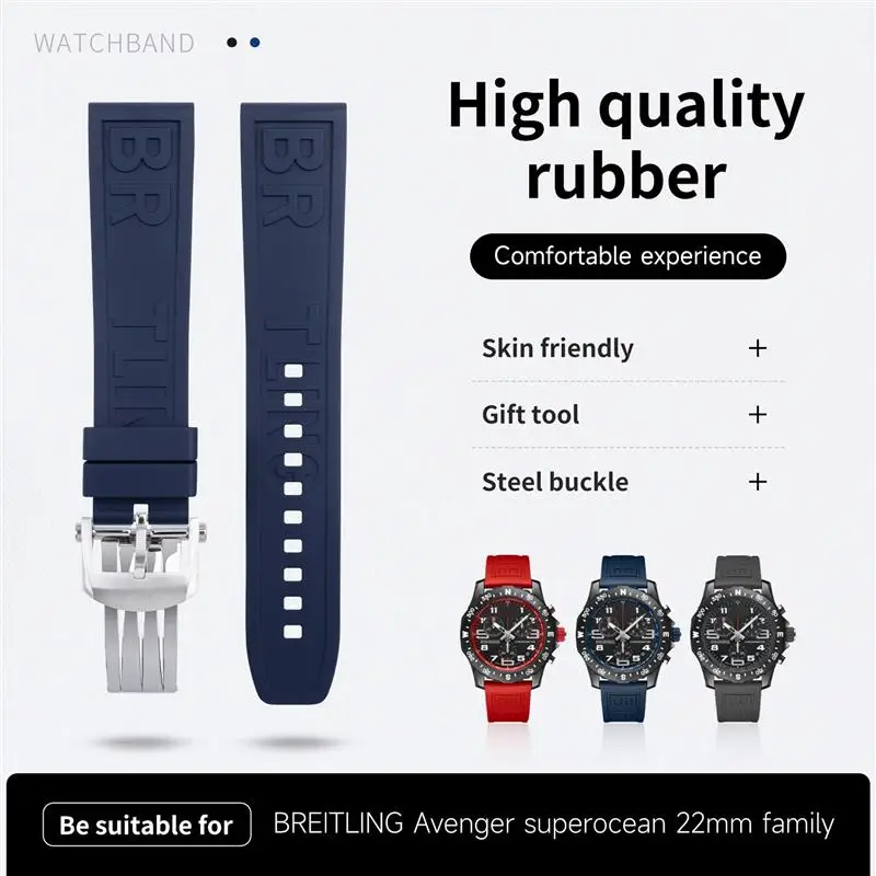 BEFIA мягкий натуральный фторрубец FKM резиновая буква ремешок 22 мм для Breitling Профессиональный Superocean Navitimer браслет
BEFIA мягкий натуральный фторрубец FKM резиновая буква ремешок 22 мм для Breitling Профессиональный Superocean Navitimer браслет