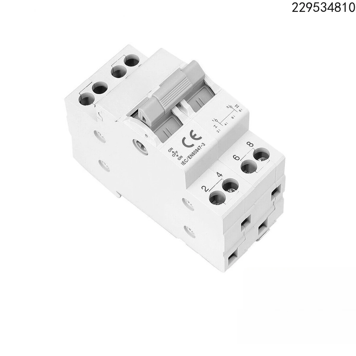 Manual transfer isolation switch 2-pole 63A high quality stable performance
Manual transfer isolation switch 2-pole 63A high quality stable performance