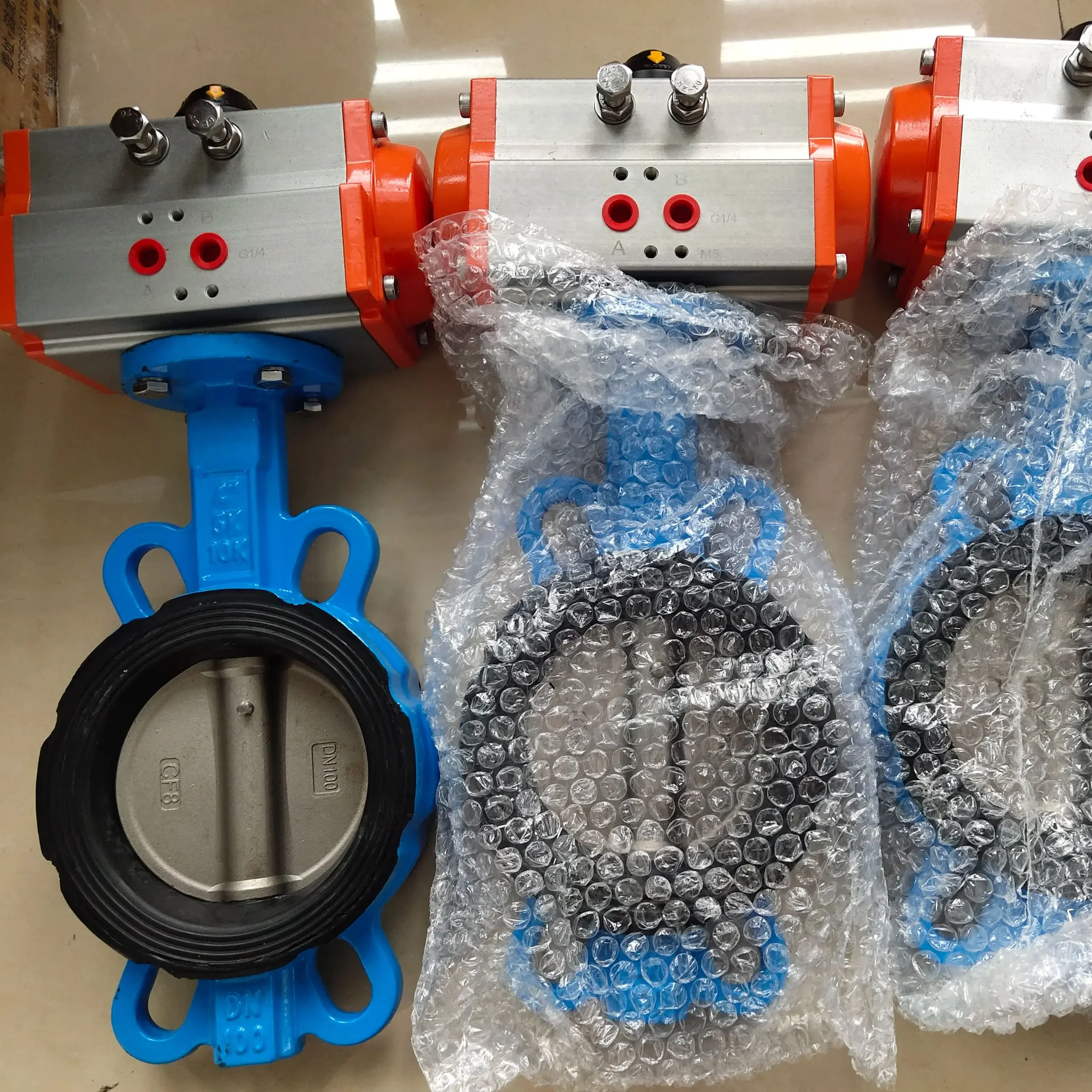Pneumatic Manual Actuator Butterfly Valve DN150
Pneumatic Manual Actuator Butterfly Valve DN150