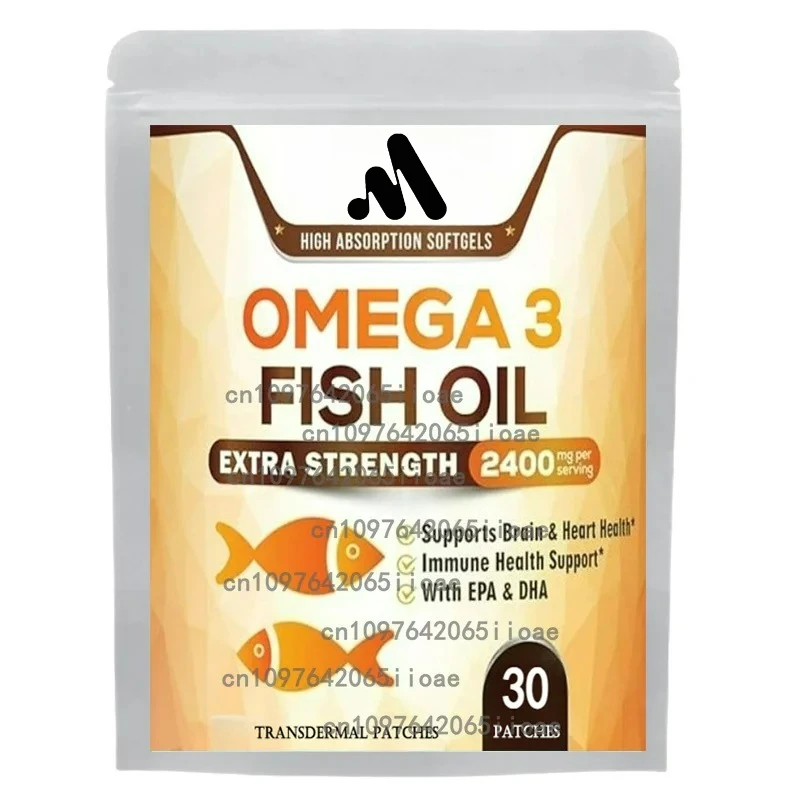 30 Patches Omega 3 Fish Oil Transdermal Patches Support Heart, Brain, Joints, Skin, Immune Health
30 Patches Omega 3 Fish Oil Transdermal Patches Support Heart, Brain, Joints, Skin, Immune Health