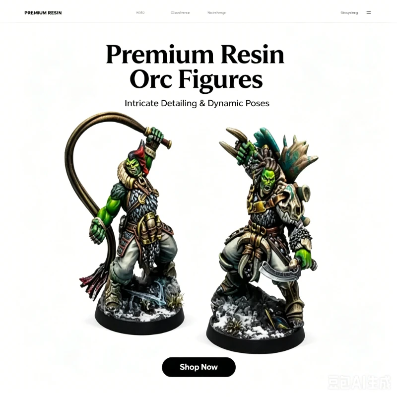 Desktop Game, Resin Casting Model Kit, Resin Battle Orc Officers, Unpainted
Desktop Game, Resin Casting Model Kit, Resin Battle Orc Officers, Unpainted