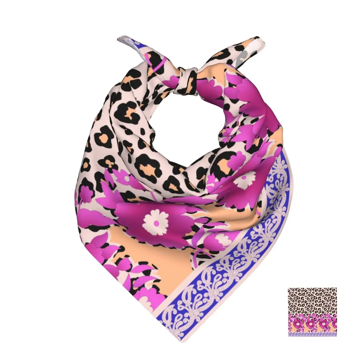Leopard Print Square Scarf Soft Breathable Daily Kerchief
Leopard Print Square Scarf Soft Breathable Daily Kerchief