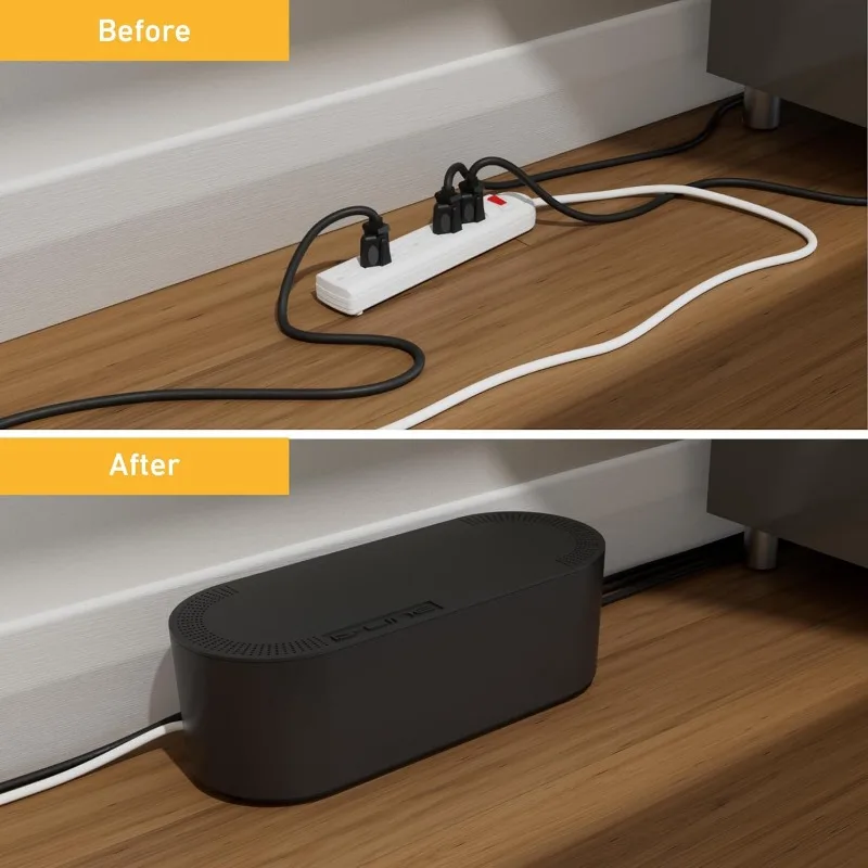 Cable Management Box, Power Strip Holder, Floor Outlet Hiders, Desk Cord Organizer, Cover TV Wires
Cable Management Box, Power Strip Holder, Floor Outlet Hiders, Desk Cord Organizer, Cover TV Wires