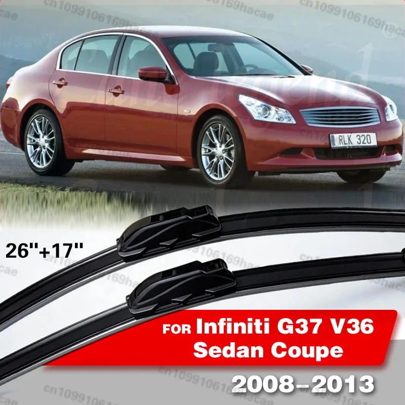 For Infiniti G Series G37 V36 Sedan Coupe 2008-2013 Car Front Wiper Blades Soft Rubber Windscreen Wipers Auto Windshield 26"+17"
For Infiniti G Series G37 V36 Sedan Coupe 2008-2013 Car Front Wiper Blades Soft Rubber Windscreen Wipers Auto Windshield 26"+17"
