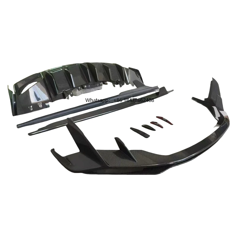 Carbon Fiber Bodykit Front Bumper Lip air Vent Splitter Rear Diffuser Side Extension Skirt for R8 2022-2024
Carbon Fiber Bodykit Front Bumper Lip air Vent Splitter Rear Diffuser Side Extension Skirt for R8 2022-2024