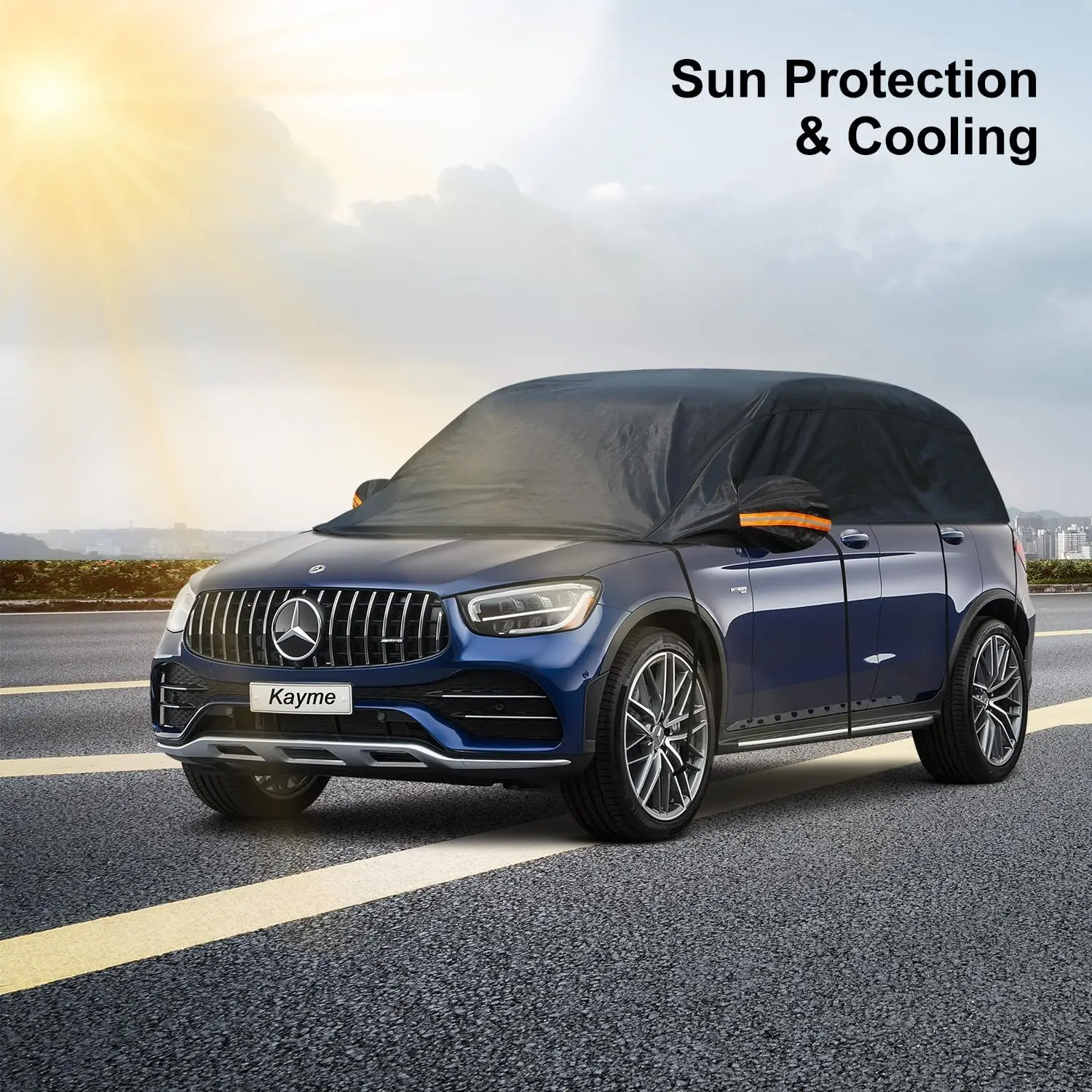 KAYME Half Car Cover Anti-UV Dust Proof Sun Protection All Season Universal Fit Sedan SUV Hatchback Minimalist Car Accessories
KAYME Half Car Cover Anti-UV Dust Proof Sun Protection All Season Universal Fit Sedan SUV Hatchback Minimalist Car Accessories