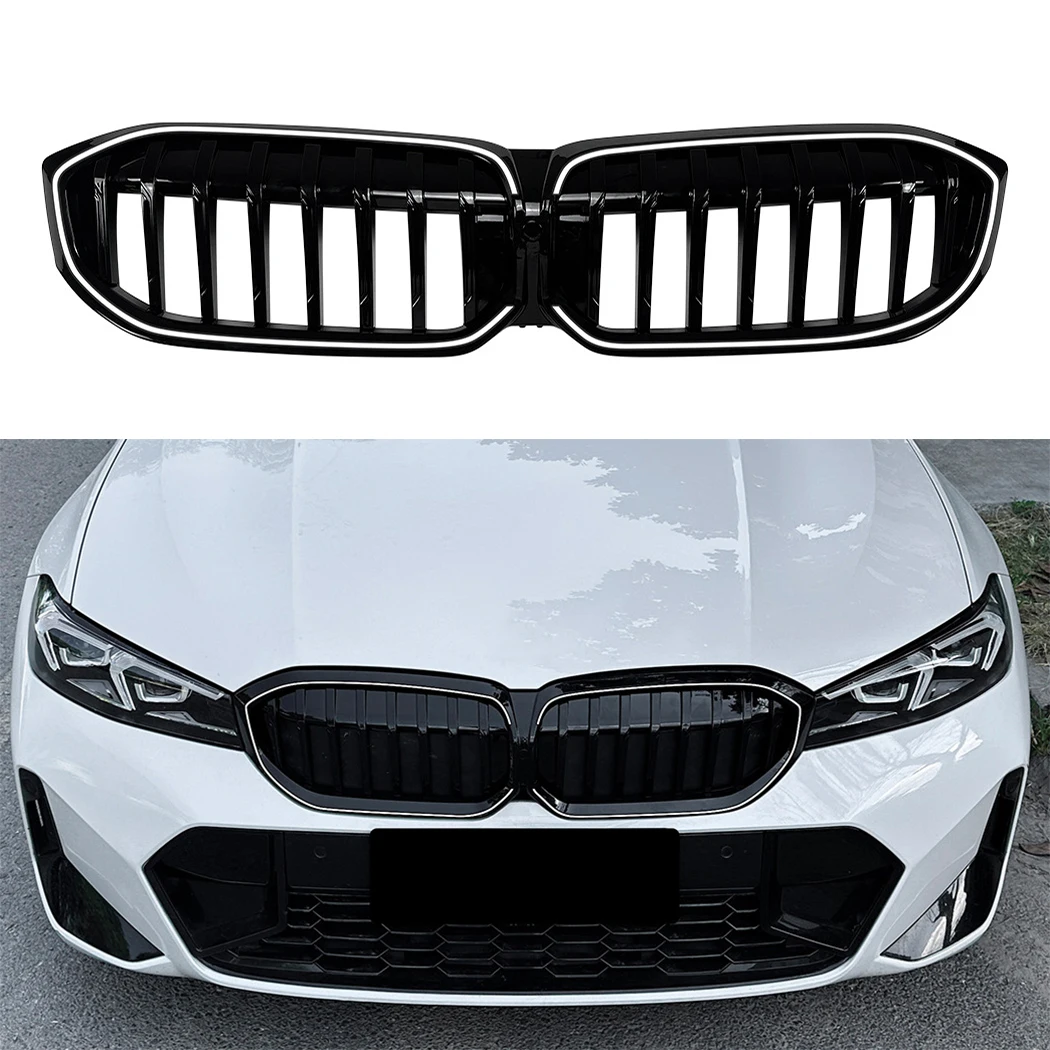 With Light Front Bumper Kidney Grille Racing Grills For BMW 3 Series G20 G21 LCI 2023 2024 2025 Replacement Gloss Black Grilles
With Light Front Bumper Kidney Grille Racing Grills For BMW 3 Series G20 G21 LCI 2023 2024 2025 Replacement Gloss Black Grilles