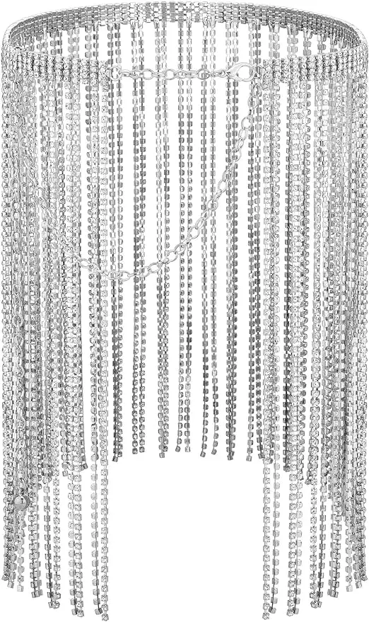 Ayliss Women Dress Belt Chain Full Rhinestone Crystal Fringe Belly Waist Belt Glitter Sparkly Dance Skirts Hip Belt
Ayliss Women Dress Belt Chain Full Rhinestone Crystal Fringe Belly Waist Belt Glitter Sparkly Dance Skirts Hip Belt