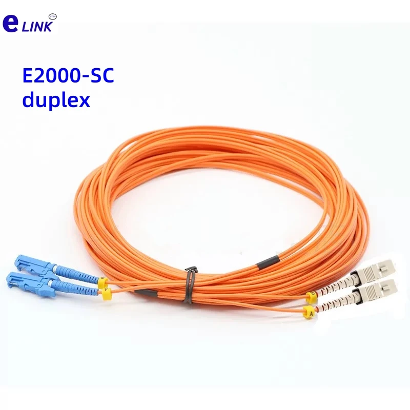 fiber patch cord E2000-SC duplex OM1 OM2 1M 2M 3M 5M 7M 10Mtr optical fibre jumper Multimode DX MM 50m 30m 20m E2000 E2k
fiber patch cord E2000-SC duplex OM1 OM2 1M 2M 3M 5M 7M 10Mtr optical fibre jumper Multimode DX MM 50m 30m 20m E2000 E2k