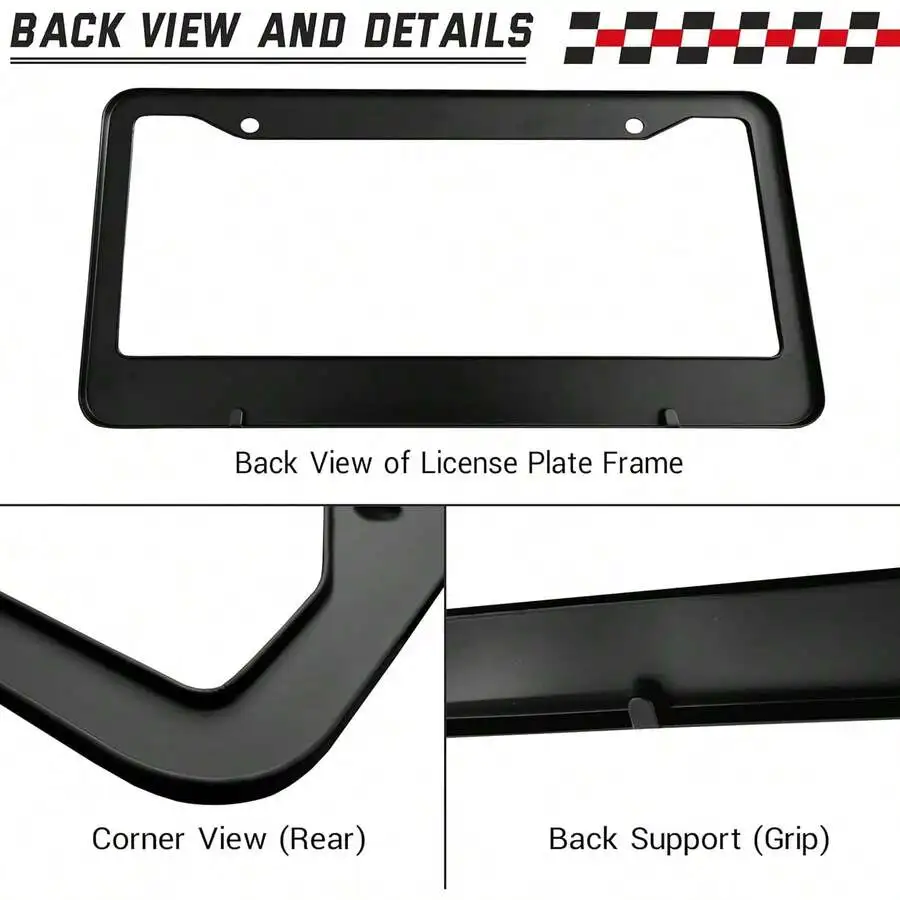Heavy Duty License Plate Frame 2 Hole For Standard US Vehicles 12.2 X 6.2 Inches
Heavy Duty License Plate Frame 2 Hole For Standard US Vehicles 12.2 X 6.2 Inches