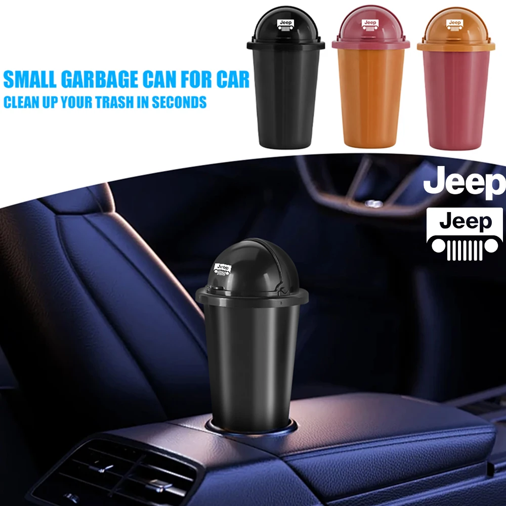 Car Interior Garbage Bin Storage Box Accessories For Jeep Renegade Wrangler Compass Cherokee JK Grand Auto Emblem Mini Trash Can
Car Interior Garbage Bin Storage Box Accessories For Jeep Renegade Wrangler Compass Cherokee JK Grand Auto Emblem Mini Trash Can