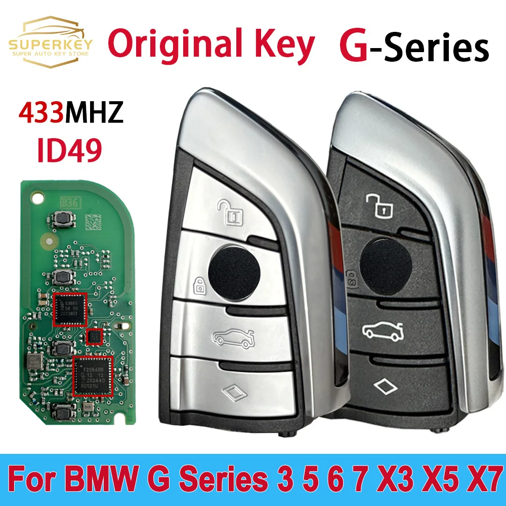 SUPERKEY Original G Series Smart Remote Car Key ID49 434MHZ N5F-ID21A IC: 3248A-ID21A For BMW 3 5 6 7 X3 X5 X7 G20 G30 G32 G11 
SUPERKEY Original G Series Smart Remote Car Key ID49 434MHZ N5F-ID21A IC: 3248A-ID21A For BMW 3 5 6 7 X3 X5 X7 G20 G30 G32 G11