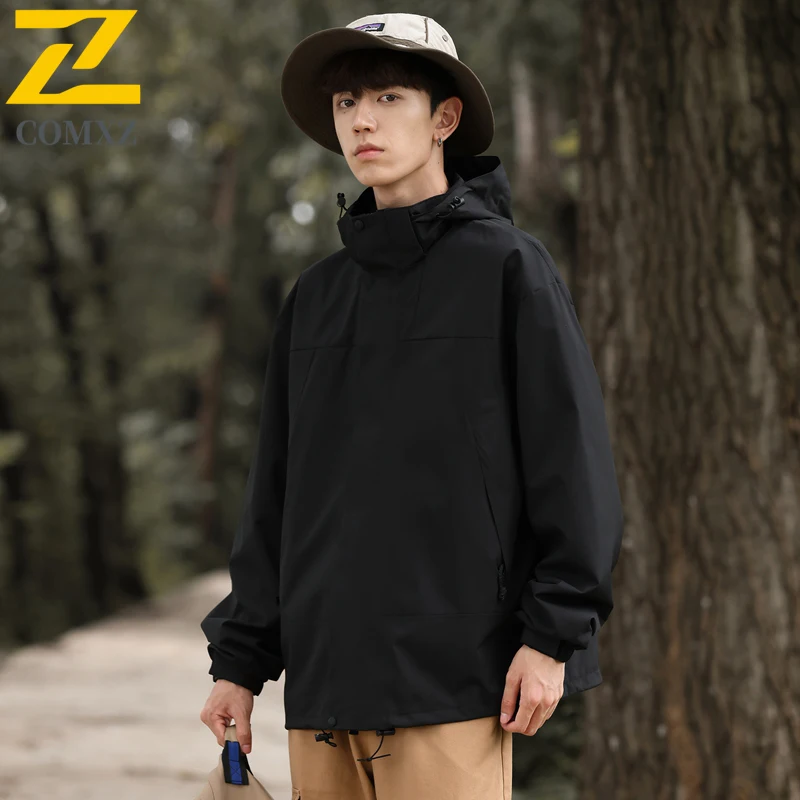 EiAO Jacket Couple's Colorblock Detachable Hood Windproof Waterproof Outdoor Coat for Hiking Camping Fishing Youth Style 2025
EiAO Jacket Couple's Colorblock Detachable Hood Windproof Waterproof Outdoor Coat for Hiking Camping Fishing Youth Style 2025