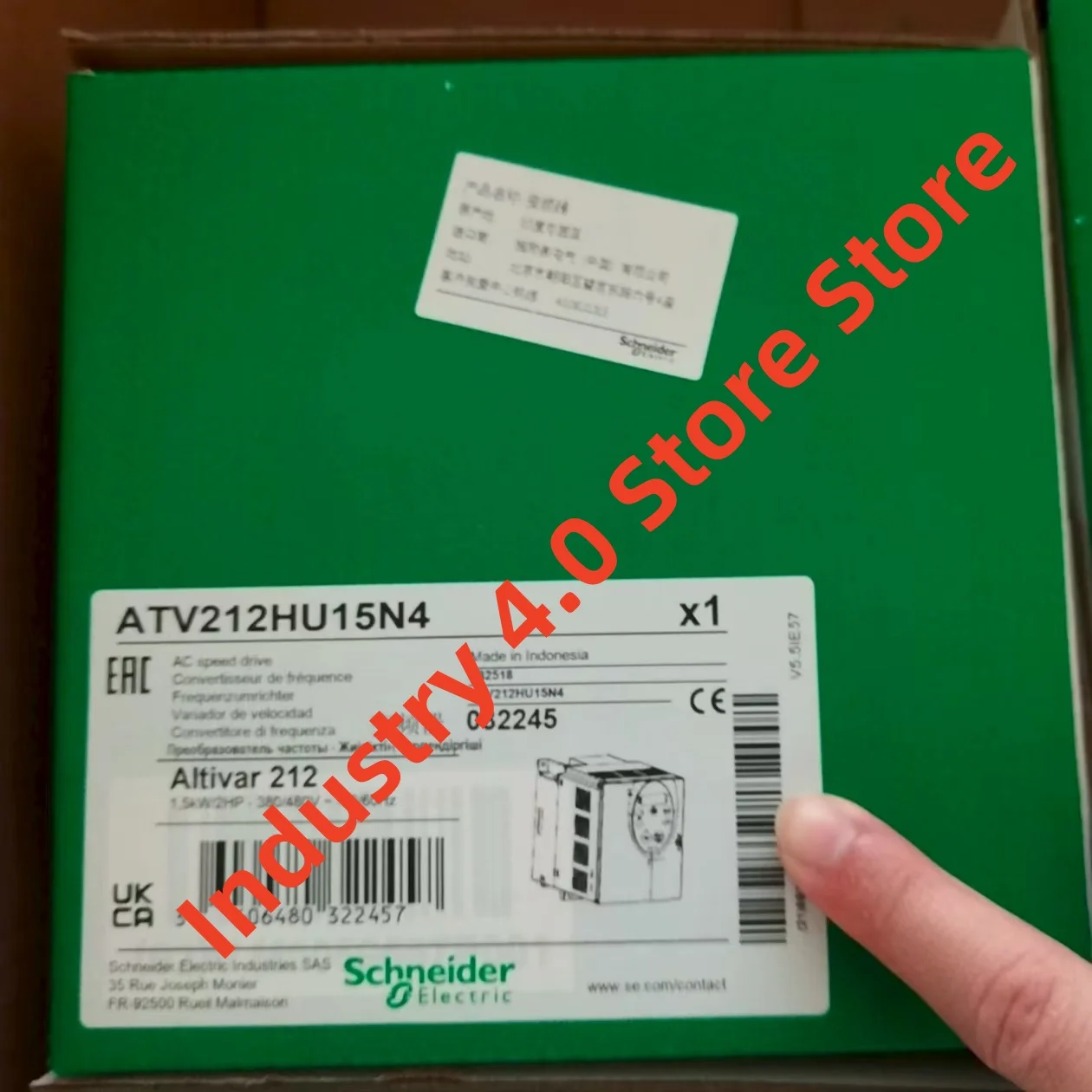 Новый оригинальный преобразователь частоты ATV212HU15N4
Новый оригинальный преобразователь частоты ATV212HU15N4