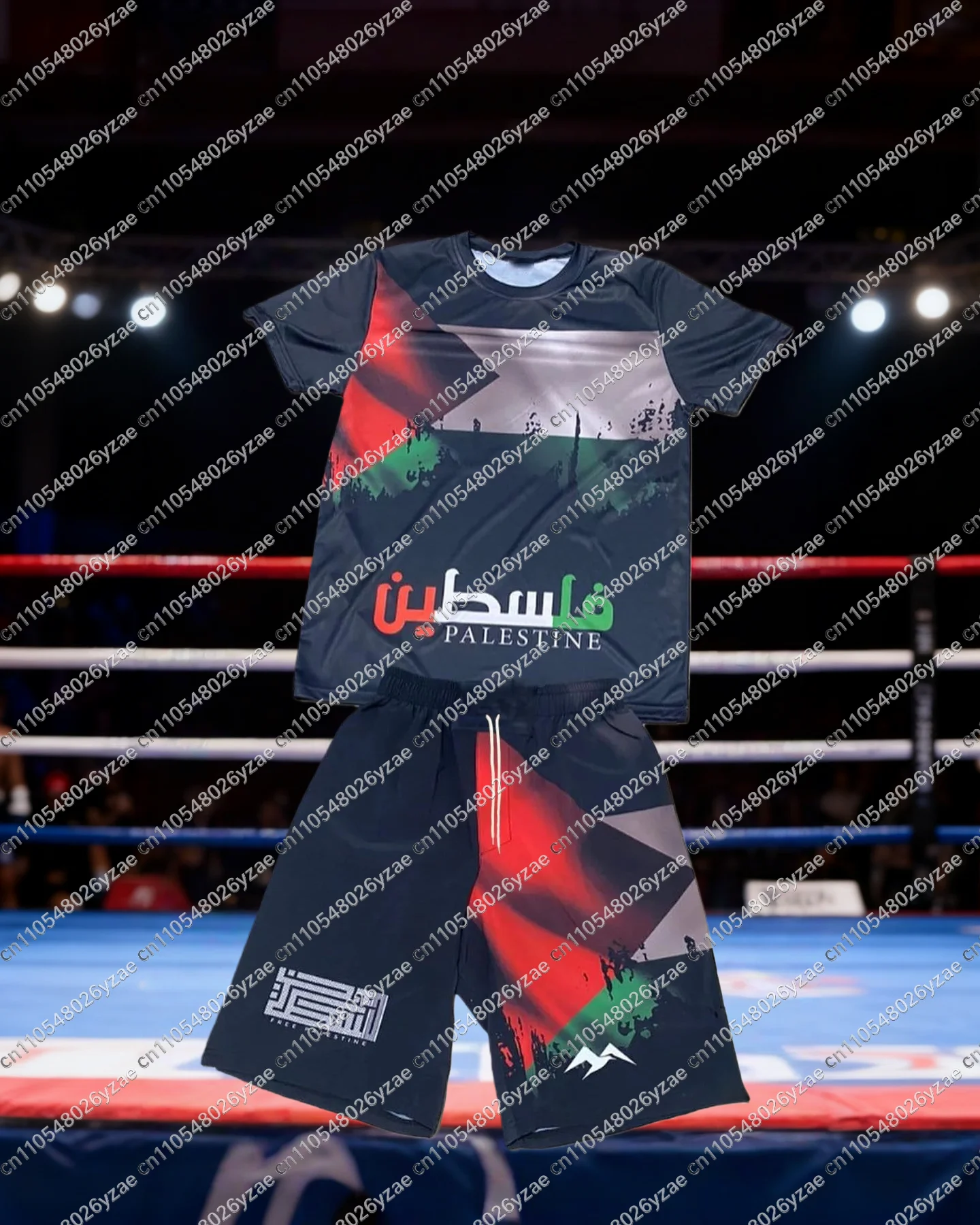 Men's New Fighting 2-piece Sports Suit with Short Sleeved Printed T-shirt and Shorts, Fashionable and Comfortable Sports Suit
Men's New Fighting 2-piece Sports Suit with Short Sleeved Printed T-shirt and Shorts, Fashionable and Comfortable Sports Suit