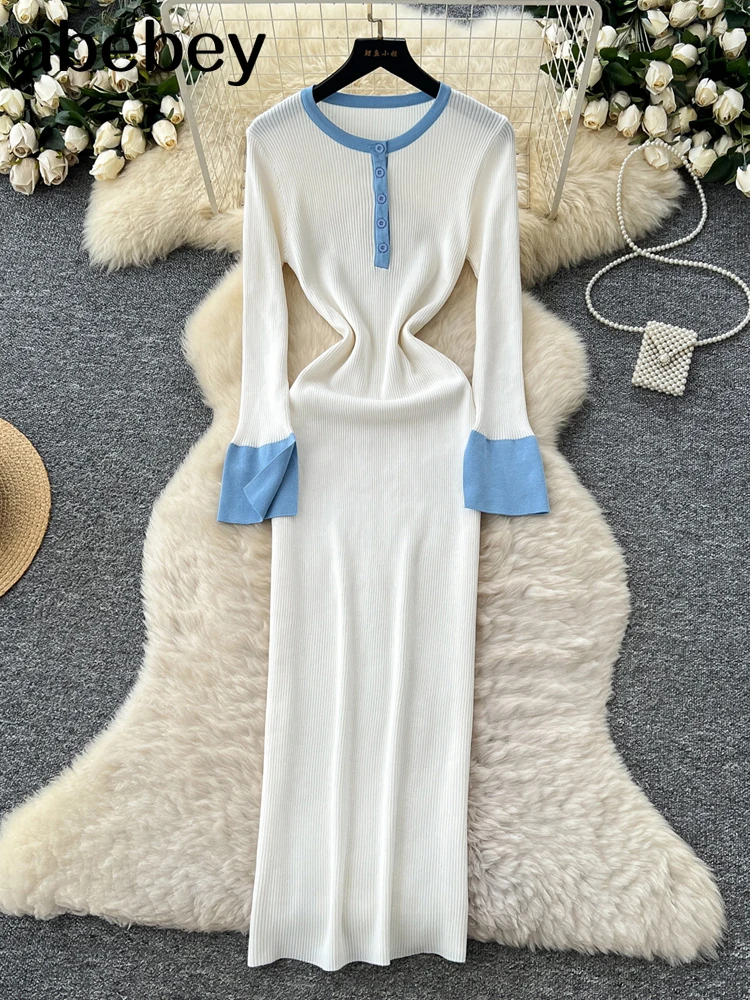 Новое брендовое модное элегантное лоскутное вязаное платье макси, осень-зима, женское роскошное белое, черное платье-свитер, женский вечерний халат
Новое брендовое модное элегантное лоскутное вязаное платье макси, осень-зима, женское роскошное белое, черное платье-свитер, женский вечерний халат