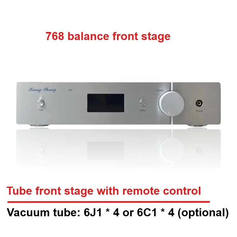CHUBAN 768 Tube Balanced Preamplifier with Remote Control, Low Distortion Suitable for Home Use, RCA XLR Input/Output
CHUBAN 768 Tube Balanced Preamplifier with Remote Control, Low Distortion Suitable for Home Use, RCA XLR Input/Output