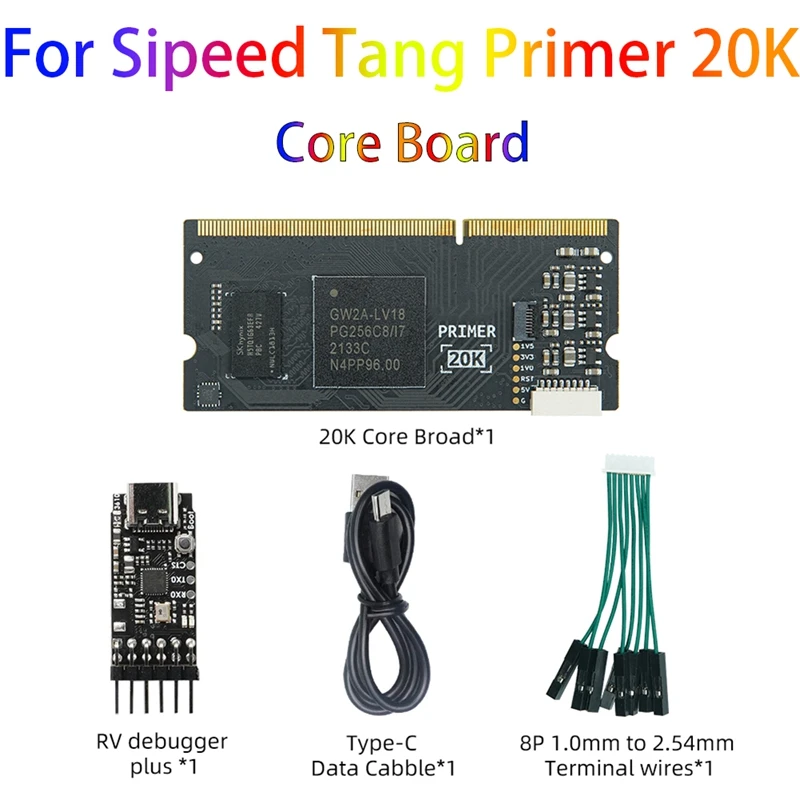 For Sipeed Tang Primer 20K Core Board Kit 128M DDR3 GOWIN GW2A FPGA Goai Core Board Minimum System
For Sipeed Tang Primer 20K Core Board Kit 128M DDR3 GOWIN GW2A FPGA Goai Core Board Minimum System