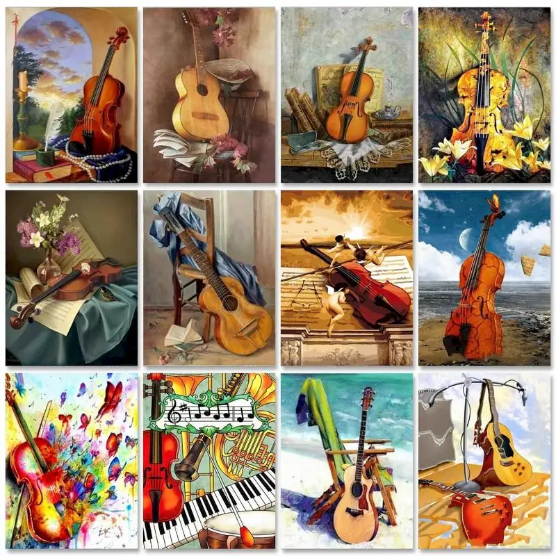 GATYZTORY Modern Painting By Numbers For Adults Colorful Violin Coloring By Numbers Handmade Wall Decors On Canvas
GATYZTORY Modern Painting By Numbers For Adults Colorful Violin Coloring By Numbers Handmade Wall Decors On Canvas