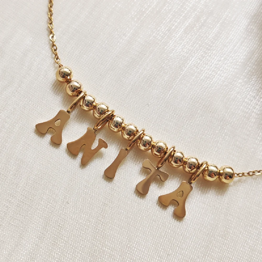Customized Personalized Stainless Steel Fashion 26 English Small and Exquisite Letter Necklace for Boys and Girls Gifts
Customized Personalized Stainless Steel Fashion 26 English Small and Exquisite Letter Necklace for Boys and Girls Gifts 