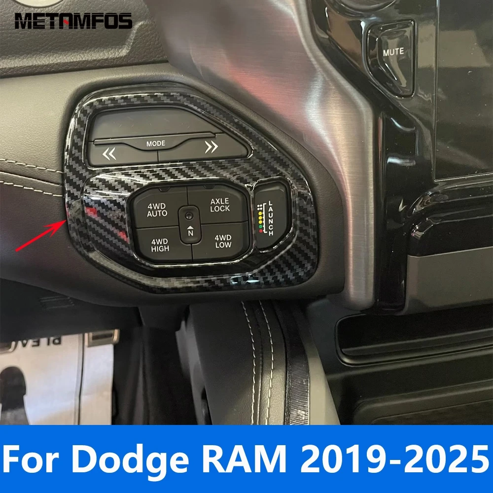 Для Dodge RAM 2019-2024 2025, углеродное волокно, полноприводный переключатель, крышка, накладка, наклейка, аксессуары для интерьера, Стайлинг автомобиля 
Для Dodge RAM 2019-2024 2025, углеродное волокно, полноприводный переключатель, крышка, накладка, наклейка, аксессуары для интерьера, Стайлинг автомобиля