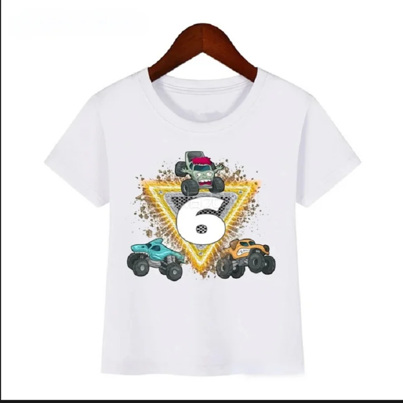 Hot 1-9 Years Old T-shirt Birthday Boy T-Shirt Funny Monster Truck Birthday Party Monster Truck Jam Gift Clothing T-shirt Chi
Hot 1-9 Years Old T-shirt Birthday Boy T-Shirt Funny Monster Truck Birthday Party Monster Truck Jam Gift Clothing T-shirt Chi
