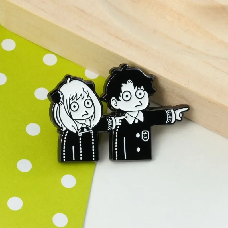 Spy×Family Anya Forger & Damian Desmond Lapel Pin Cute Cartoon Enamel Badge Fashion Clothing & Bag Decorative Accessories
Spy×Family Anya Forger & Damian Desmond Lapel Pin Cute Cartoon Enamel Badge Fashion Clothing & Bag Decorative Accessories