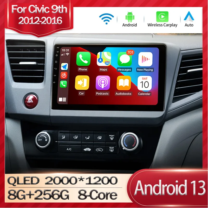Android 13 Car Radio For Honda Civic 2012 2013 2014 2015 Multimedia Video Player DSP GPS Navigation Carplay Android Auto WIFI 5G
Android 13 Car Radio For Honda Civic 2012 2013 2014 2015 Multimedia Video Player DSP GPS Navigation Carplay Android Auto WIFI 5G