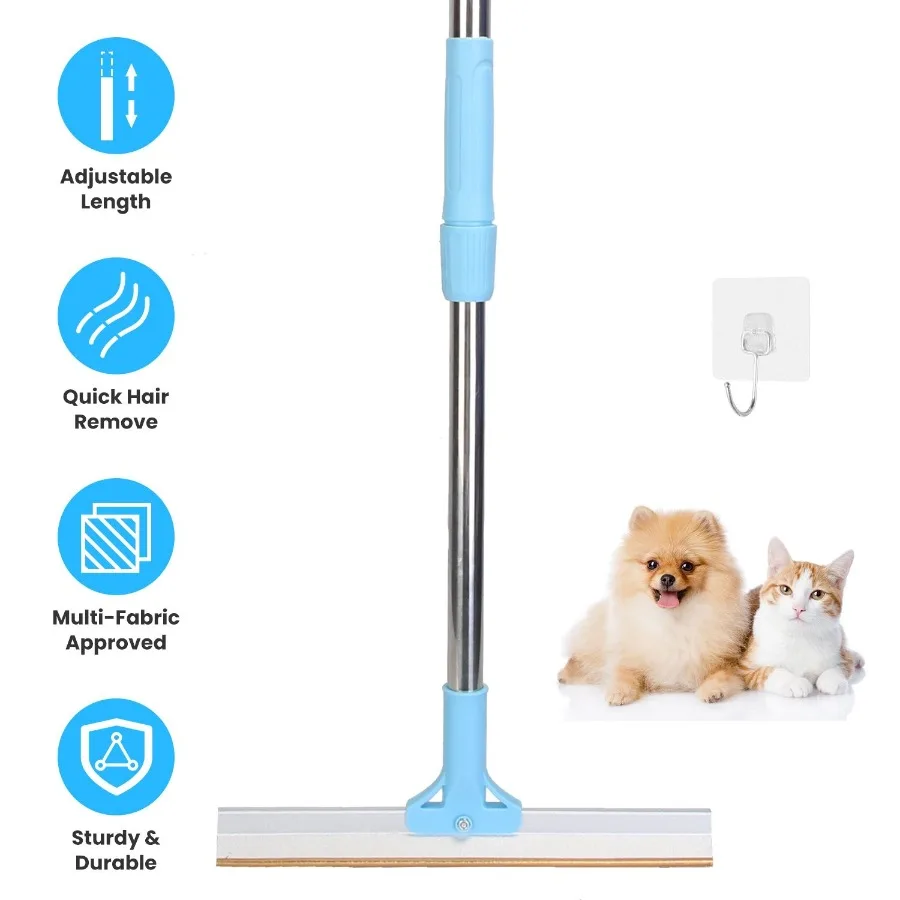 Pet Hair Removal Rake With 54.33in Adjustable Telescopic Rod MultiFabric Dog Cat Hair Scraper Lint Shaver For Carpet Rug Clothe
Pet Hair Removal Rake With 54.33in Adjustable Telescopic Rod MultiFabric Dog Cat Hair Scraper Lint Shaver For Carpet Rug Clothe