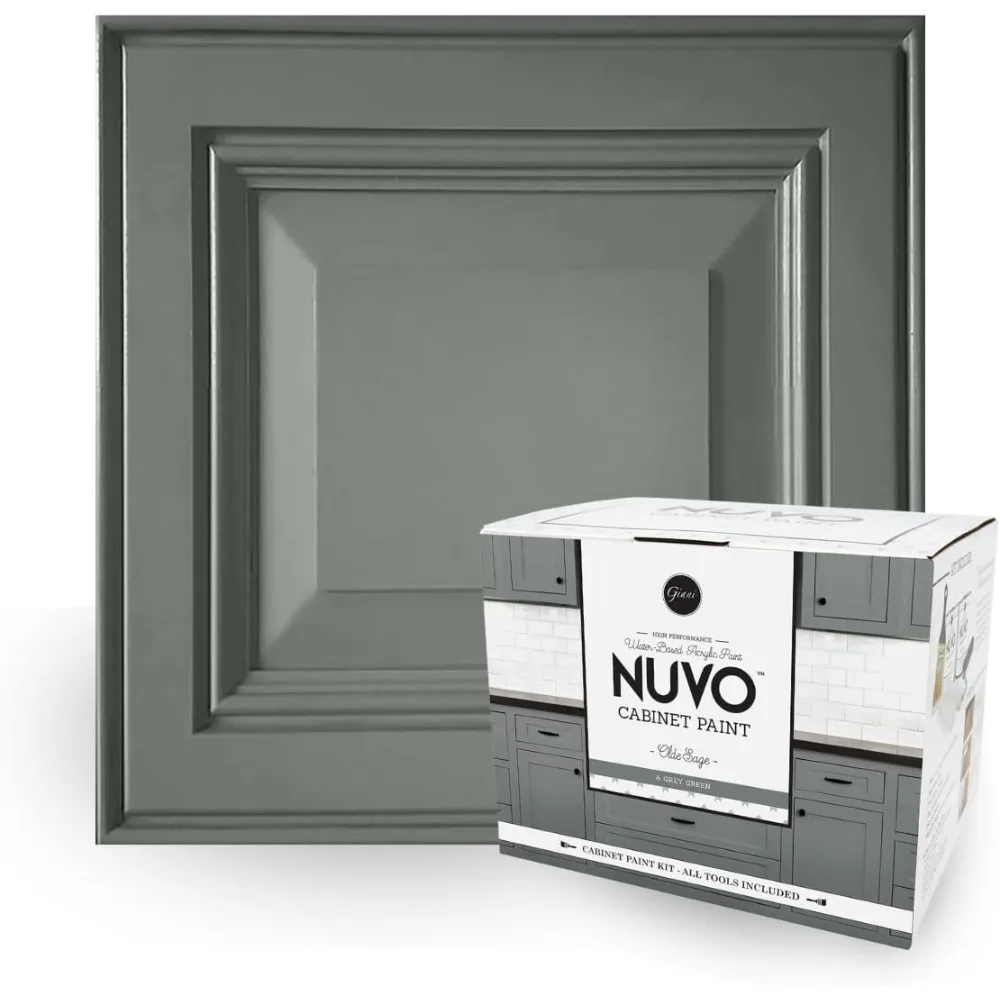 Nuvo Cabinet Paint Kit for Kitchen Bathroom Furniture in Olde Sage Color
Nuvo Cabinet Paint Kit for Kitchen Bathroom Furniture in Olde Sage Color