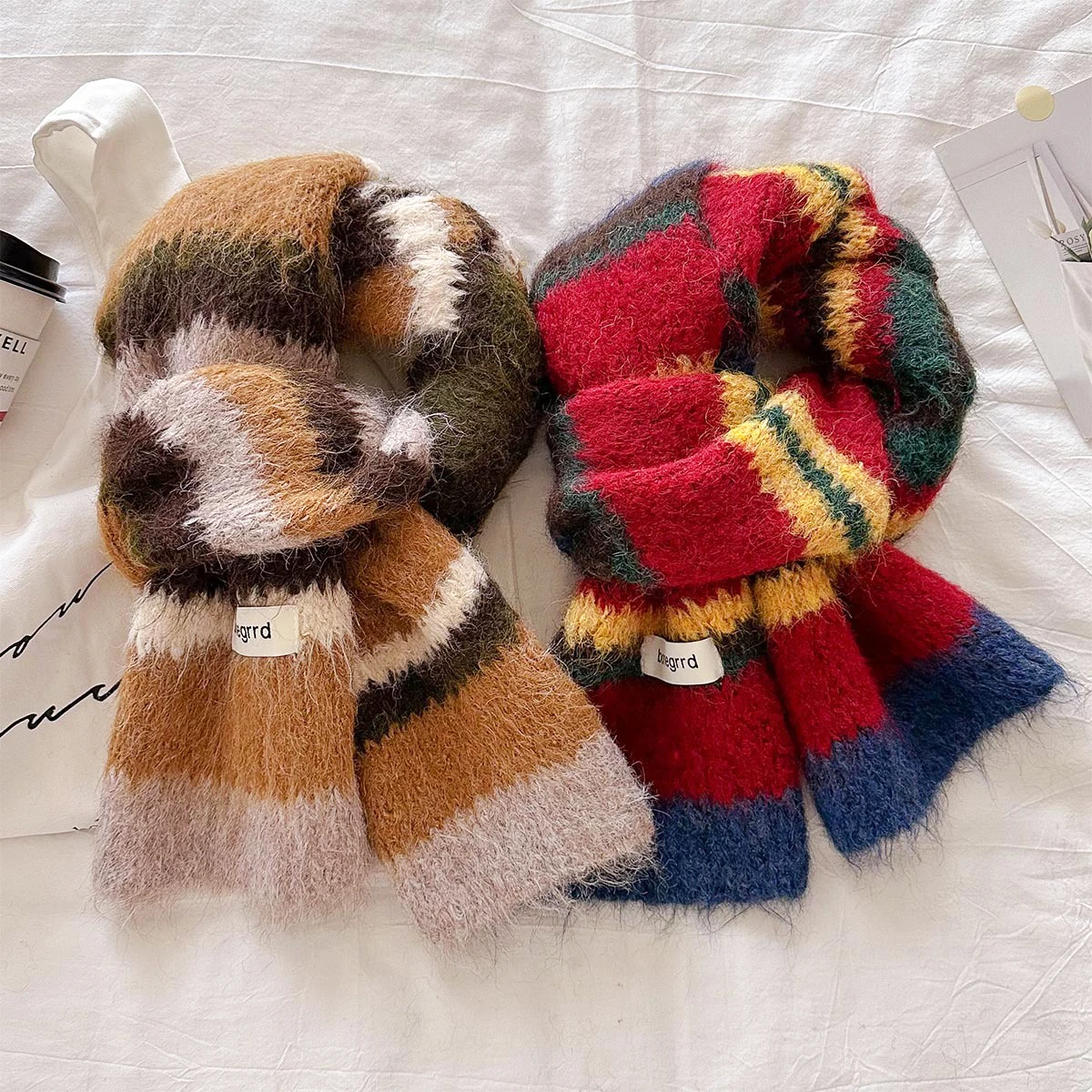 Colorful Stripes Japanese Knitted Scarf Female Winter Fashion Warm Neck Cover Lady Shawl Wrap Korean Versatile Couple Muffler
Colorful Stripes Japanese Knitted Scarf Female Winter Fashion Warm Neck Cover Lady Shawl Wrap Korean Versatile Couple Muffler
