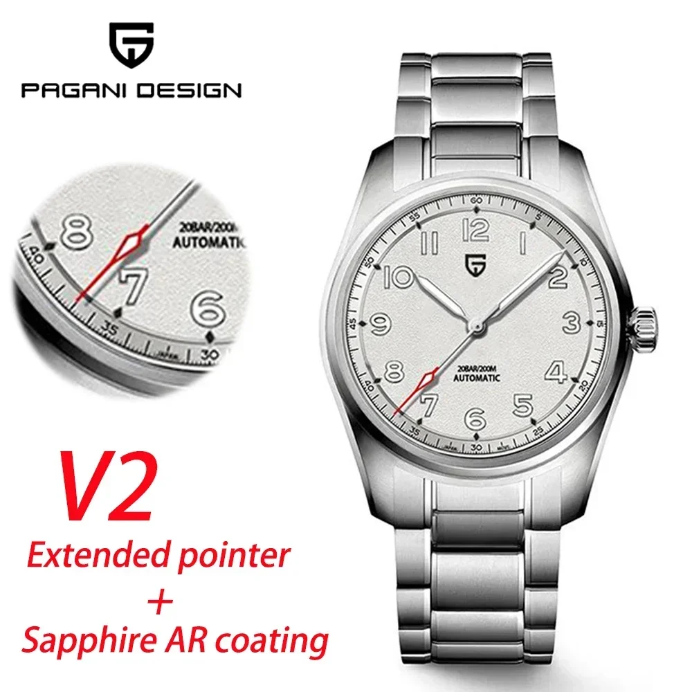 PAGANI DESIGN Men's Automatic Mechanical Watches PD1717 V2 Pilot 38MM Brand Sapphire Glass Waterproof Clock 38MM Wristwatch
PAGANI DESIGN Men's Automatic Mechanical Watches PD1717 V2 Pilot 38MM Brand Sapphire Glass Waterproof Clock 38MM Wristwatch