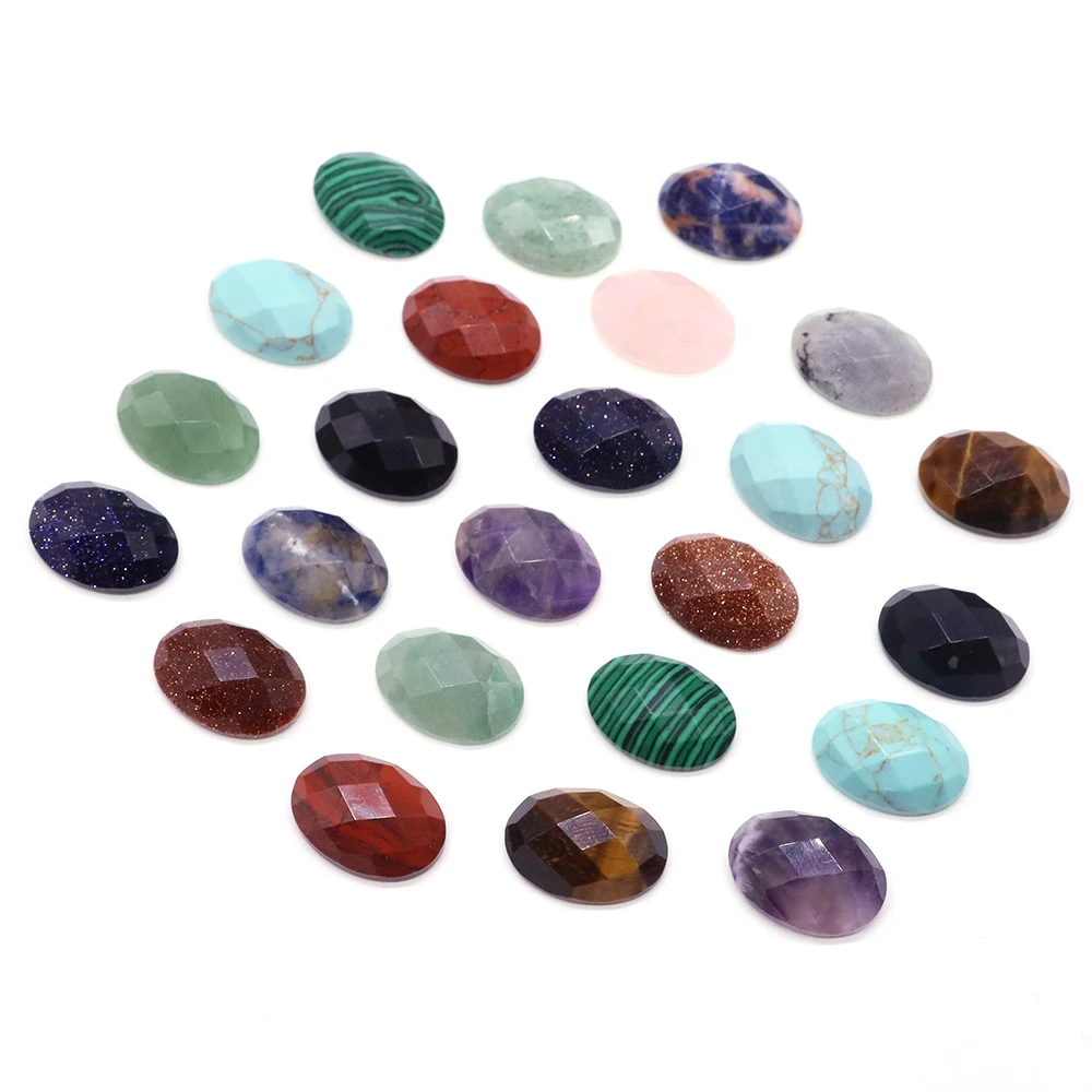 13x18mm Faceted Oval Cabochon Loose Beads Natural Stones Crystals Gemstone Cameo Spacers For Jewerly Making Pendants Necklace
13x18mm Faceted Oval Cabochon Loose Beads Natural Stones Crystals Gemstone Cameo Spacers For Jewerly Making Pendants Necklace