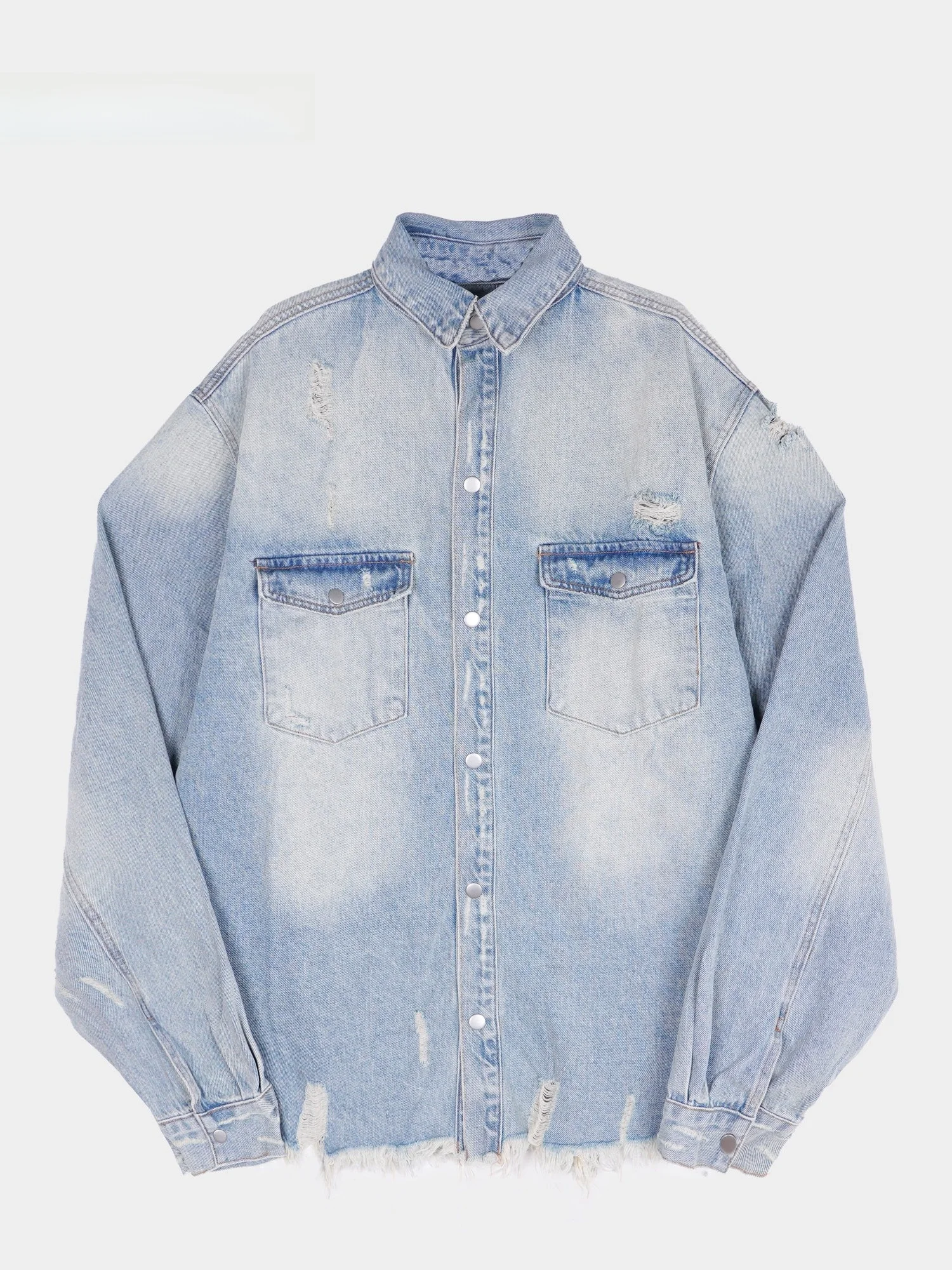 Waed Loose Casual ex Denim irt Coat with Hole And Turn-down Collar by PEACHZHOU Spring 2025 Cotton 00% Ladies Premium
Waed Loose Casual ex Denim irt Coat with Hole And Turn-down Collar by PEACHZHOU Spring 2025 Cotton 00% Ladies Premium