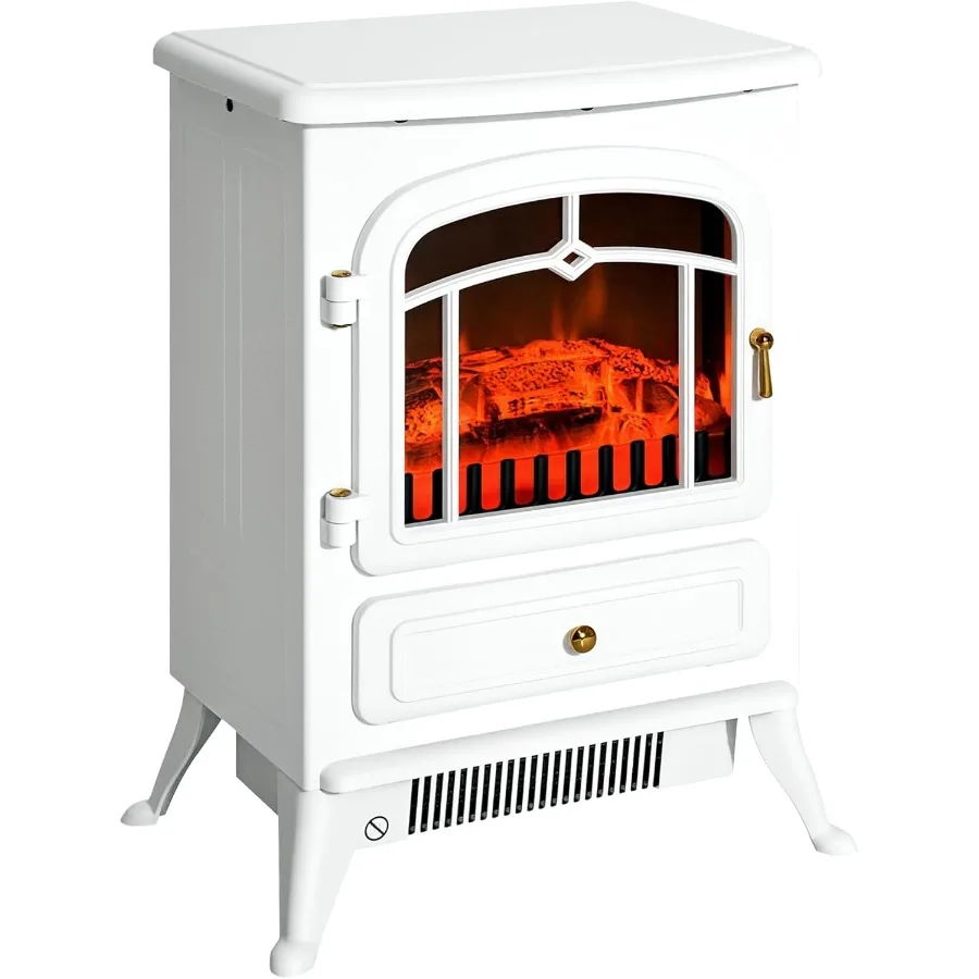 22 Electric Fireplace Heater Freestanding Fire Place Stove with Realistic LED Flames and Logs 725W/1450W White Overheating Prot
22 Electric Fireplace Heater Freestanding Fire Place Stove with Realistic LED Flames and Logs 725W/1450W White Overheating Prot