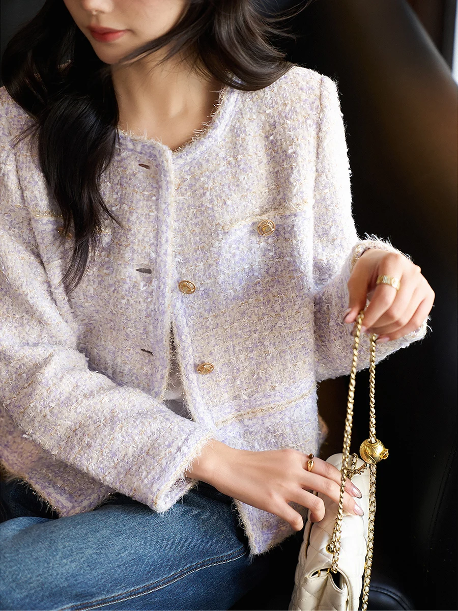 Xhange Heavyweight Woolen Tweed Boxy Sle Women's Jaet Spring New Arrival 3D Texture Commute Sle Regular Sve Long Coat
Xhange Heavyweight Woolen Tweed Boxy Sle Women's Jaet Spring New Arrival 3D Texture Commute Sle Regular Sve Long Coat